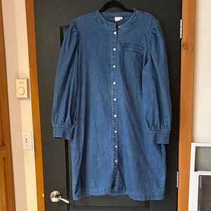 Danish Numph Long Sleeve Denim Dress